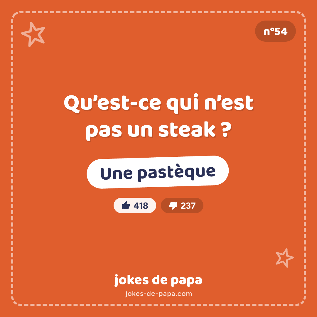 Blague n°54 en image : Qu’est-ce qui n’est pas un steak ? Une pastèque