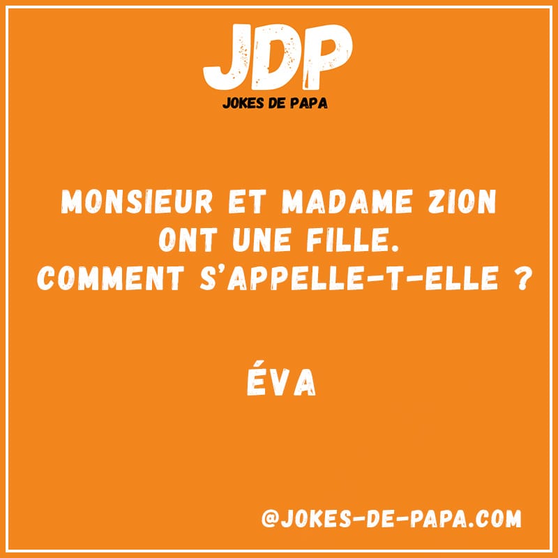 Blague Monsieur et Madame zion
